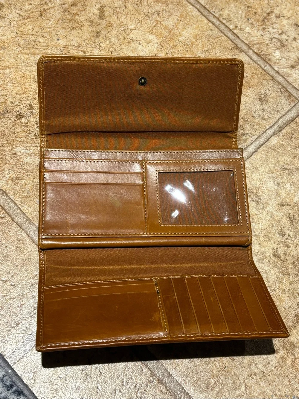 #Vintage  #Timberland Caramel Canvas Card Wallet#genuineleather